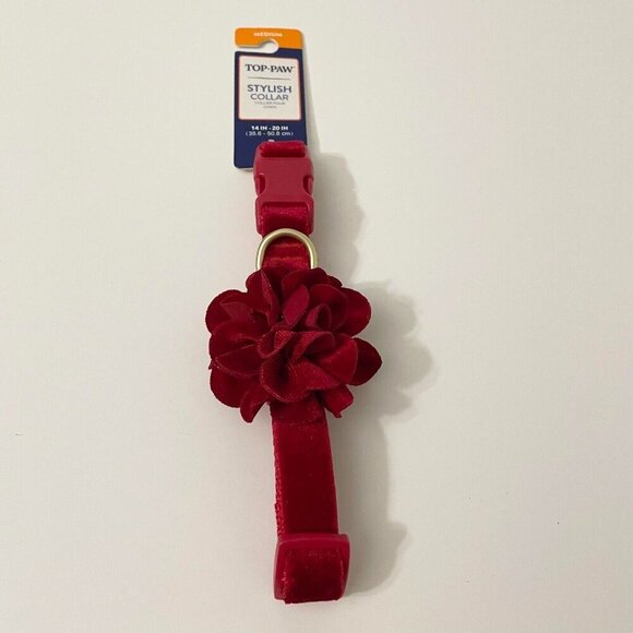 Top Paw Stylish Floral X-Small Dog Collar Medium 14 - 20 Inch - Picture 12 of 12